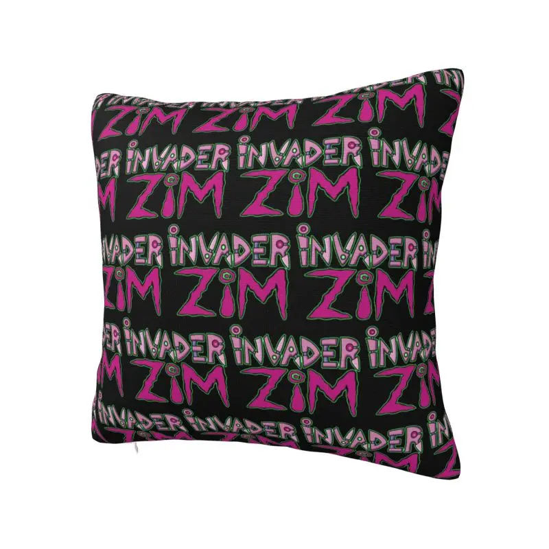 Custom I-Invader Z-Zim Cartoon Logo Cushion Covers Sofa Home Decor Square Throw Pillow Cover