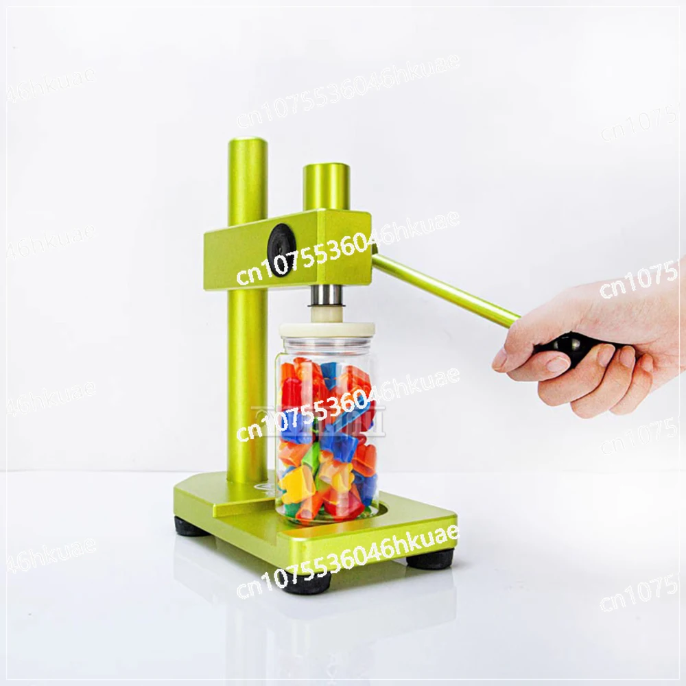 Commercial Can Sealing Machine Manual PET Bottle Sealer Food Beverage Soda Packer with 100pcs Bottle