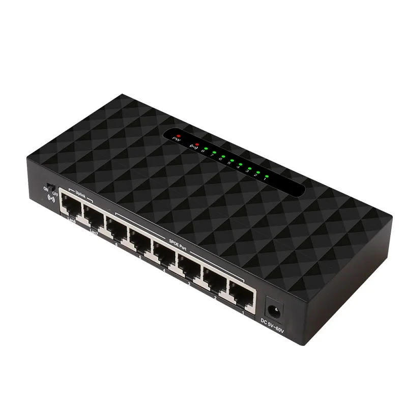 

8-портовый сетевой коммутатор SPOE Uplink Switch POE для сети камер