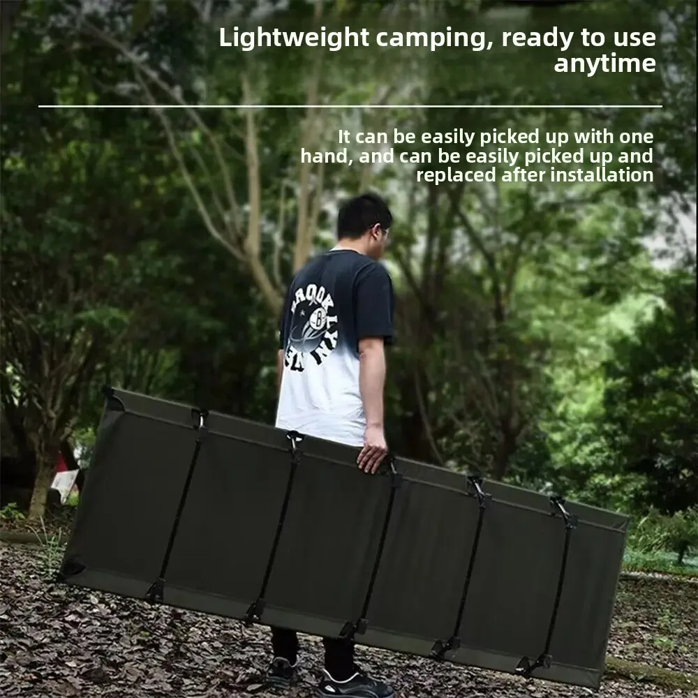 Outdoor Aluminum Alloy Folding Camping Bed Portable Hiking Tent Bed Military Cot for Camping Hiking
