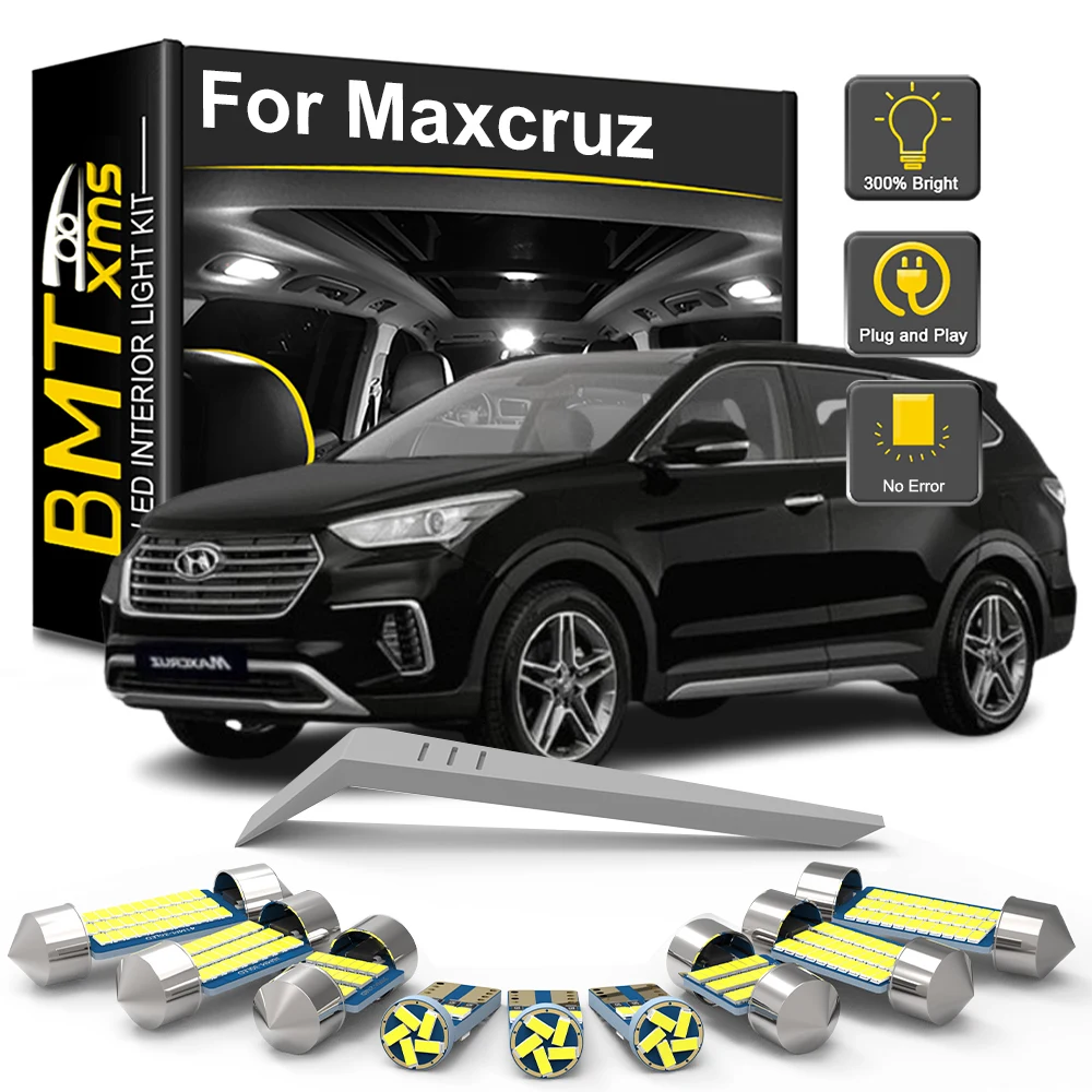 

BMTxms 12 шт. Canbus автомобильные светодиодные внутренние лампы комплект для Hyundai Grand Santa Fe Santafe XL Maxcruz 2013 2014 2015 2016 2017 2018