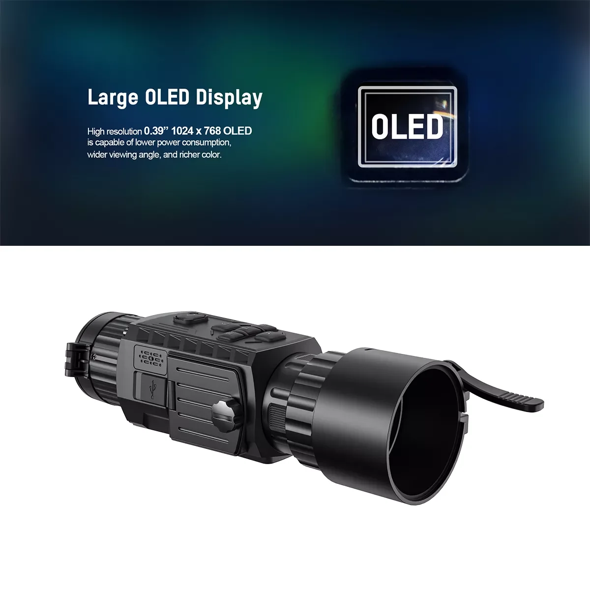 Aclip Series ACH50 640X512 50mm 3-in-1: Thermal Sight/Clip-on Attachment/Handheld Monocular