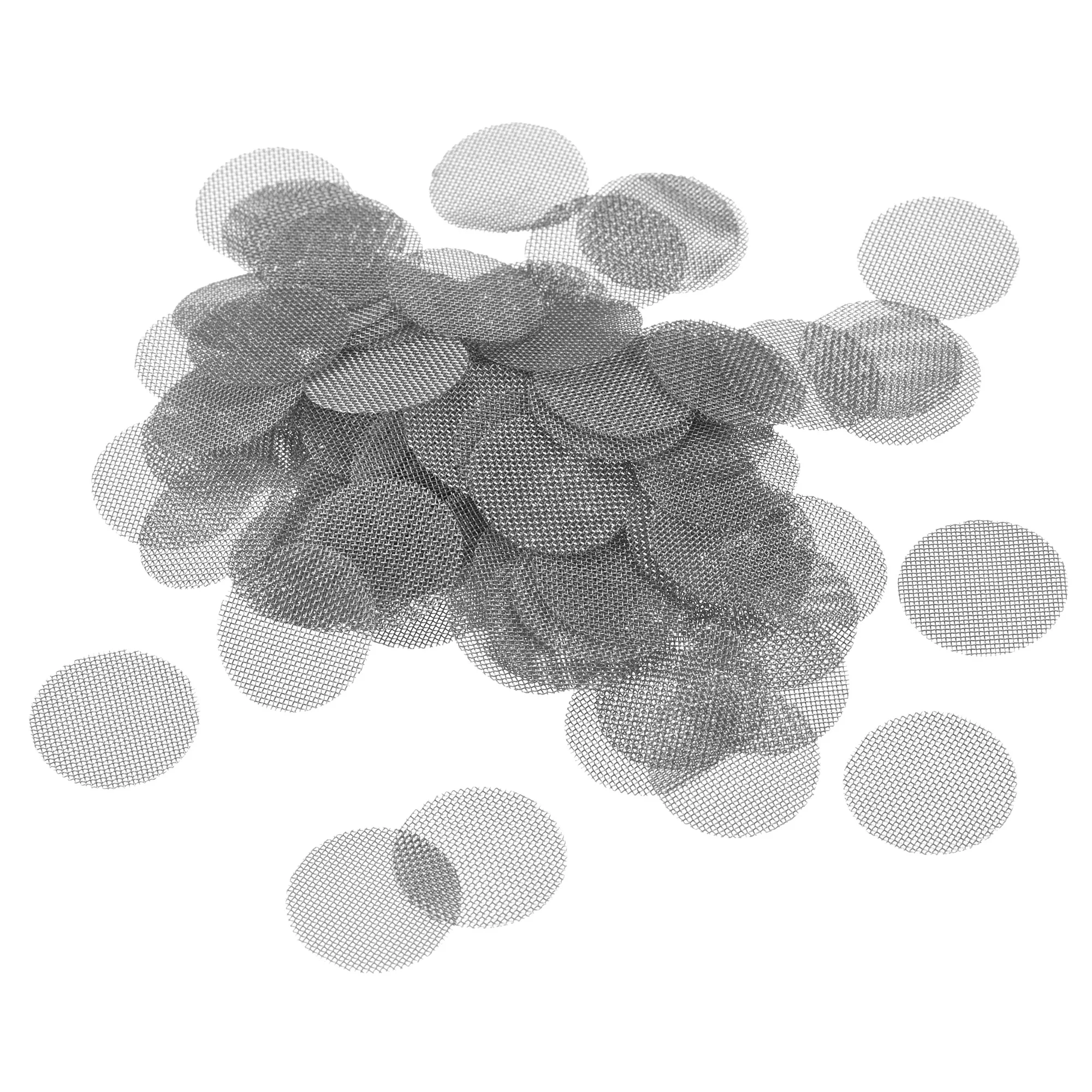 100pcs Pipe Screen Stainless Steel Screens 15mm Diameter Multifunctional Smoking Accessories for Pipe Filter