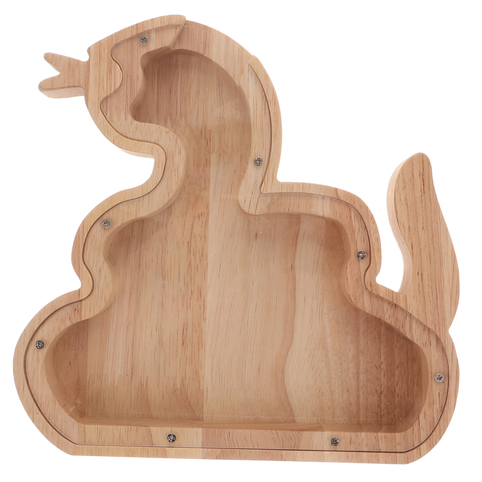 

Animal Design Wooden Piggy Bank Clear Coin Bank Kids Money Box Boys Girls Saving Box for Children Wooden Piggy Banks for Kids