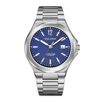 Classic Men Mechanical Watch Janpan Movement Sapphire Wristwatch Luminous Date Stainless Steel Waterproof Luxury Clock