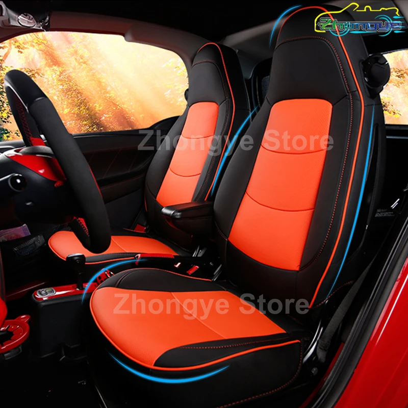 

Car all inclusive PU leather seat cover For Mercedes Smart 451 Fortwo 08-14 Car Accessories Interior Styling Seasons Seat Prote