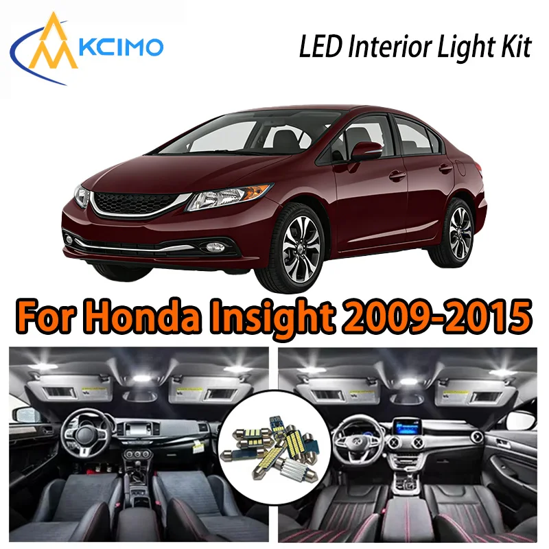 

KCIMO For Honda Insight 2009-2015 Premium LED Interior Kit - 2 Colors , Quick Installation, Long-Lasting