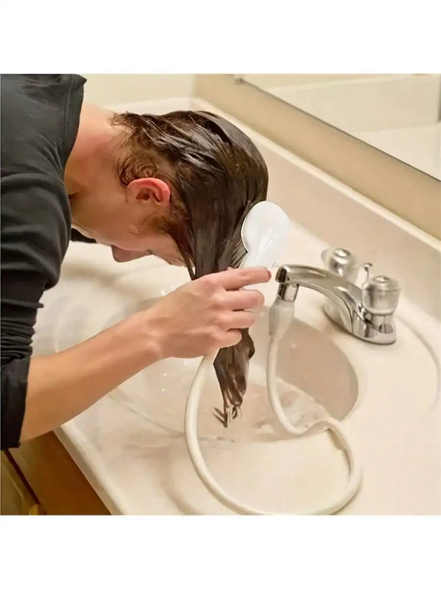 

1pc Faucet Washing Hair Shower Pet Cat Dog Bath Faucet Sprayer, Multi-Purpose Faucet, Shower Spray Head Convenient Easy Installa