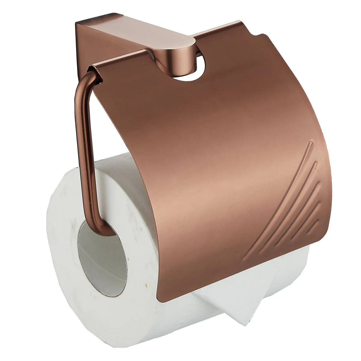 7 Pieces Wall Mounted 304 Stainless Steel Modern Bathroom Accessory Set in Rose Gold