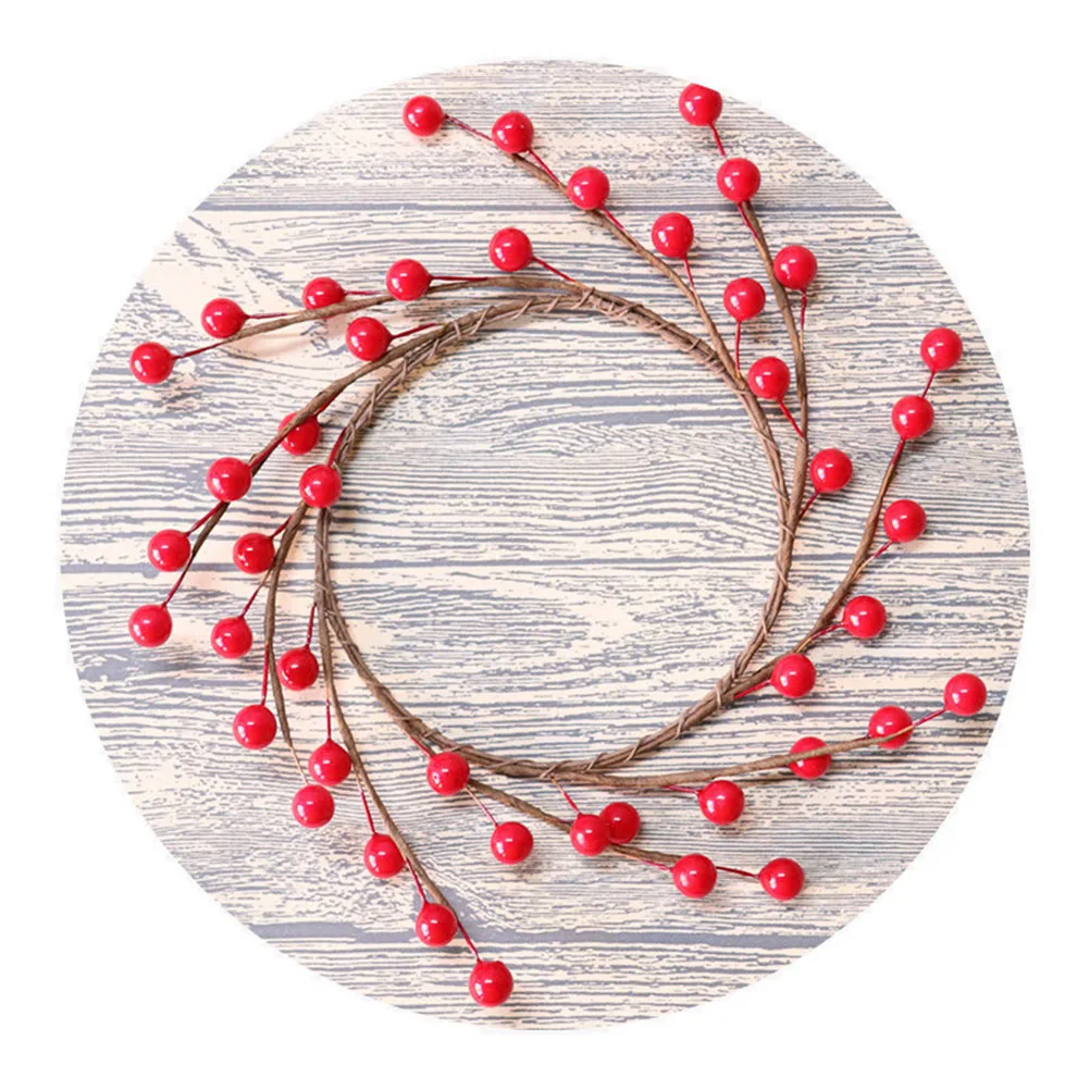 

2pcs Simulation Berry Wreath Artificial Pine Garland For Home Wedding Party Christmas Decoration Festive Shop Window Ornament