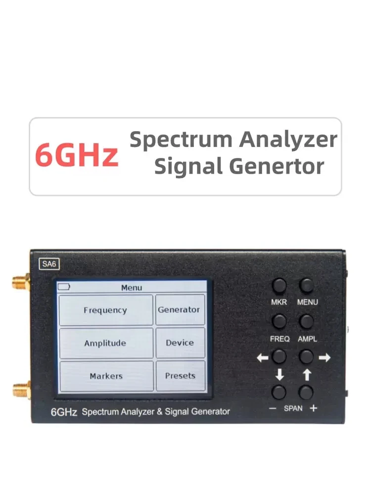 SA6 6GHz Spectrum Analyzer Signal Generator Wi Fi 4G LTE CDMA GSM Beidou GPRS