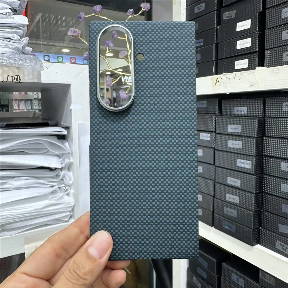 

Матовый тонкий арамидный чехол из углеродного волокна для Samsung Galaxy Z Fold7, противоударный бронированный чехол