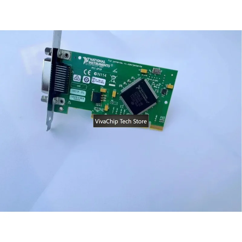 VivaChip TechFor NI PCI-GPIB Card778032-01, IEEE 488.2 Interface, TNT ASIC Chip, 7.7MB/s HS488, Low-Profile Bracket, RoHS For Wi