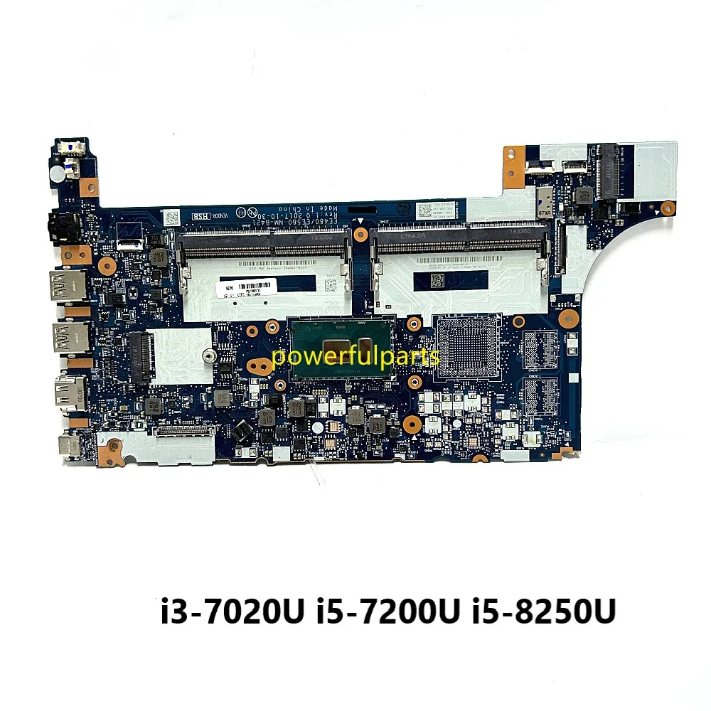 

EE480 EE580 NM-B421 Motherboard For Lenovo Thinkpad E480 E580 Mainboard i3 i5 Cpu On-Board 01LW914 01LW904 Working Good