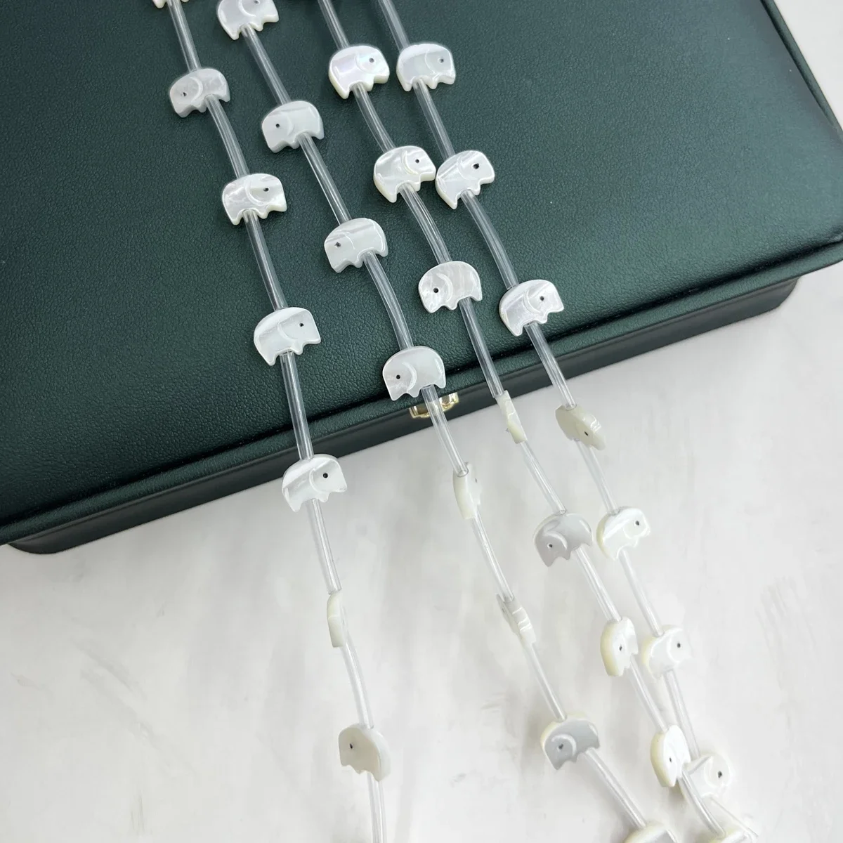 

11x11mm Cute Natural Freshwater Shells Small Elephant Beads WhiteJewelry Making DIY Necklace Bracelet Earrings Accessory Wedding