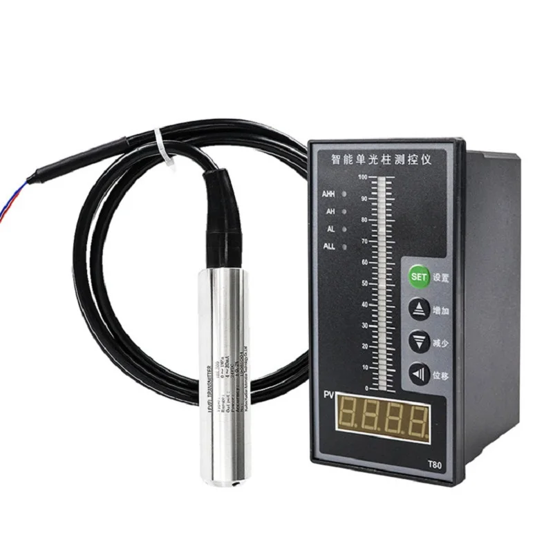 Transmisor de nivel hidrostático de 20M, sensor de nivel de almacenamiento de combustible y agua gris, 4-20mA RS485