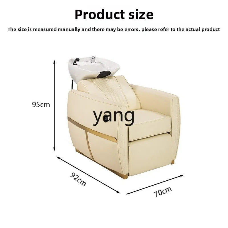 

LMM semi-reclining hairdressing flush bed electric lift shampoo chair for barber shops