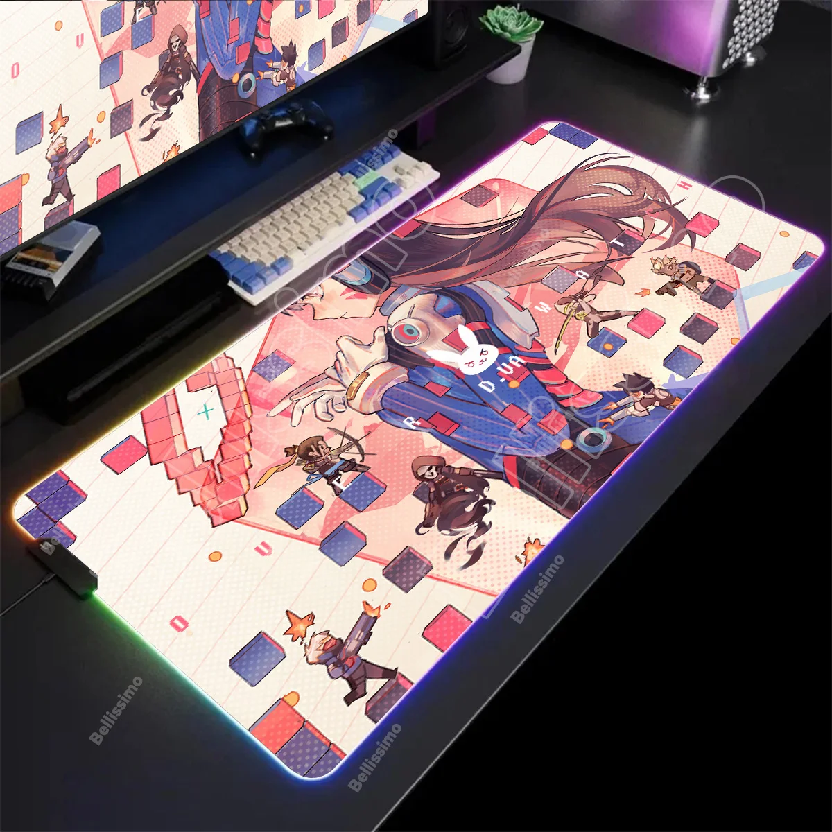 

Rgb Mouse Pad Xxl Overwatch Laptop Mat Gaming LED Light Mousepad Backlit Keyboard Gamer Girl Table Pads Deskpad Mausepad Cs Go