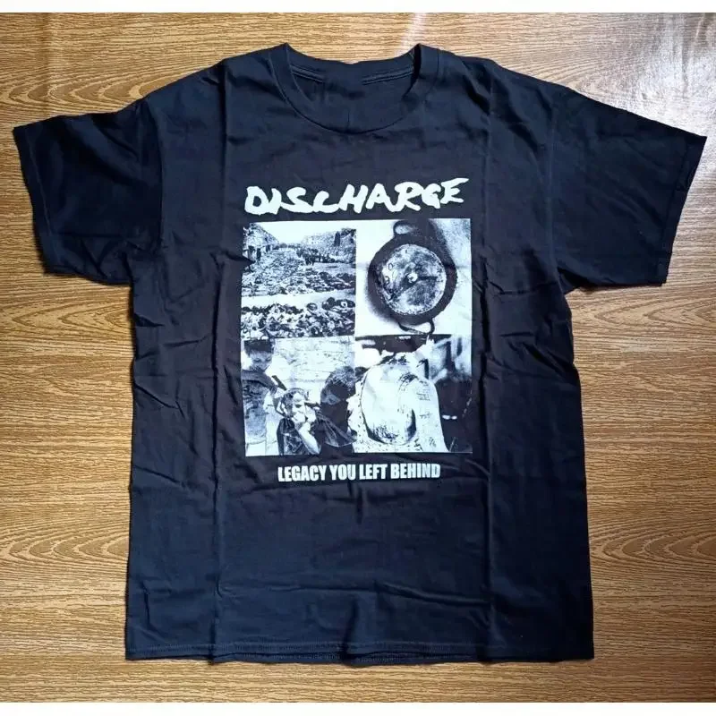 Discharge Band Legancy You Left Behind T shirt Classic Black S 5XL 1J0404
