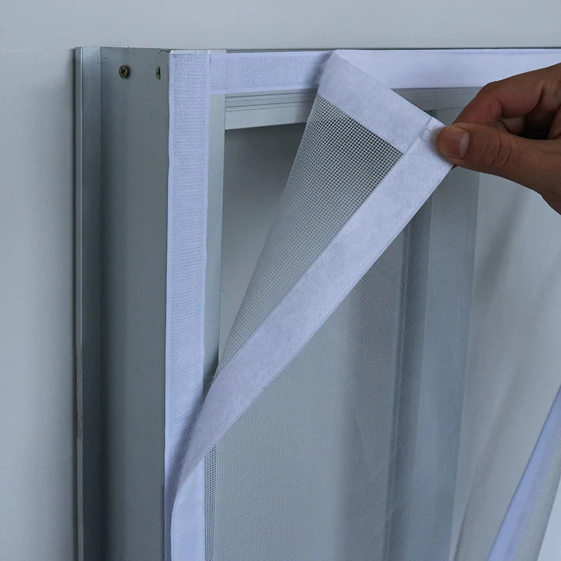 DTGJ Insect Mosquito Net Zipper Window Mesh White Custom Size Door Screen Tulle Invisible Fiberglass Against Mosquitoes Flies