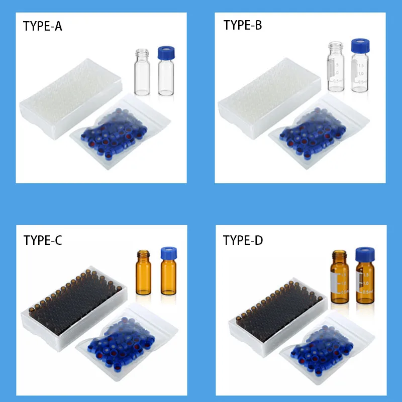 Xin Tester 100pcs/lot 1.5/2 ml Transparent/Brown Chromatography Vial Screw Cap Automatic Parse Sample Bottle Capacity