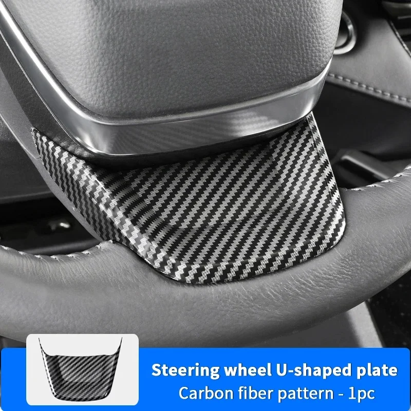 Steering Wheel U-shaped Sequins Decorative Trims ABS Steering Wheel Bottom Sequin For Toyota Highlander Crown Kluger Sienna Gra