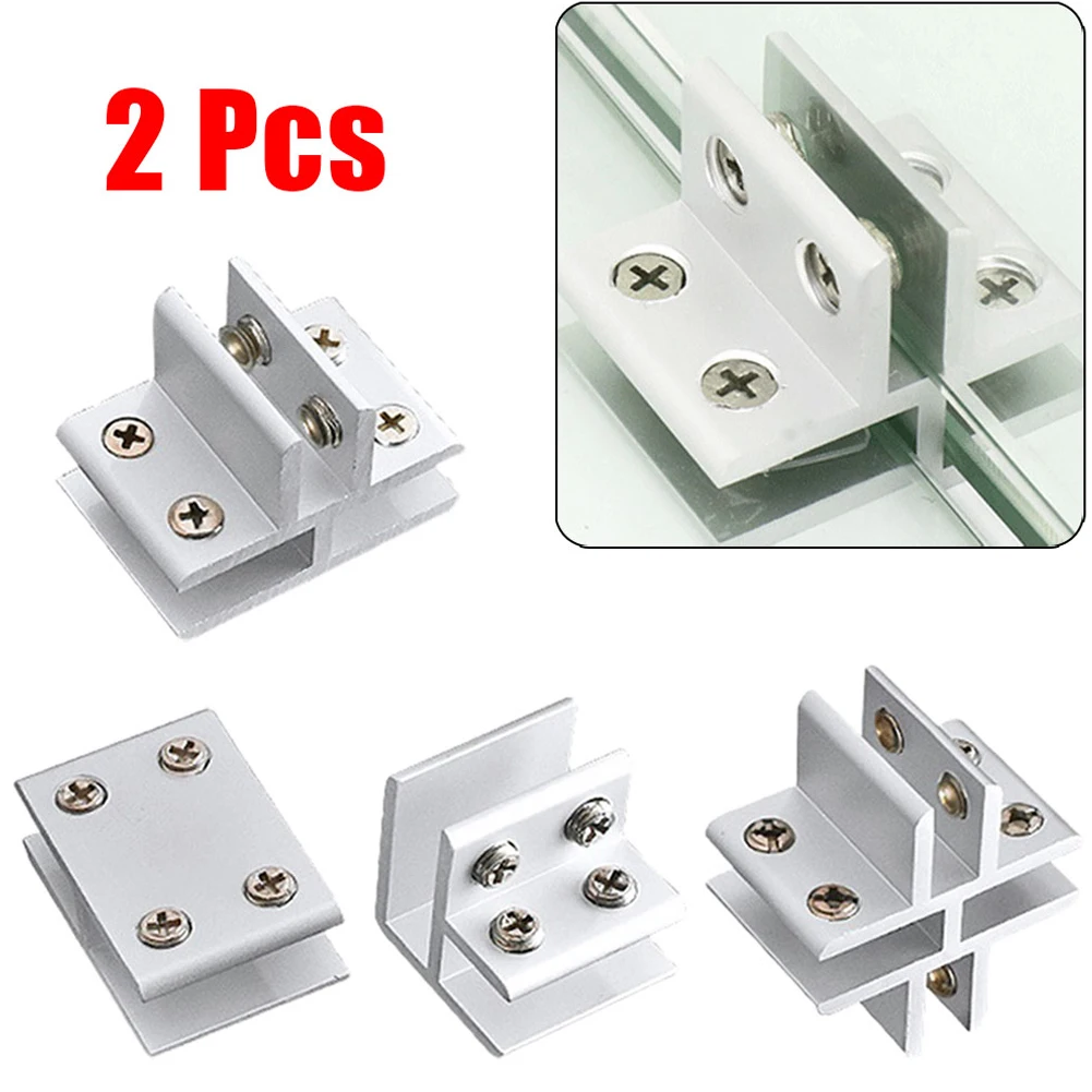 고품질 새 유리 클램프 핸드레일용 2개 8-10mm 어항 유리 교체 쇼케이스 예비 부품 액세서리