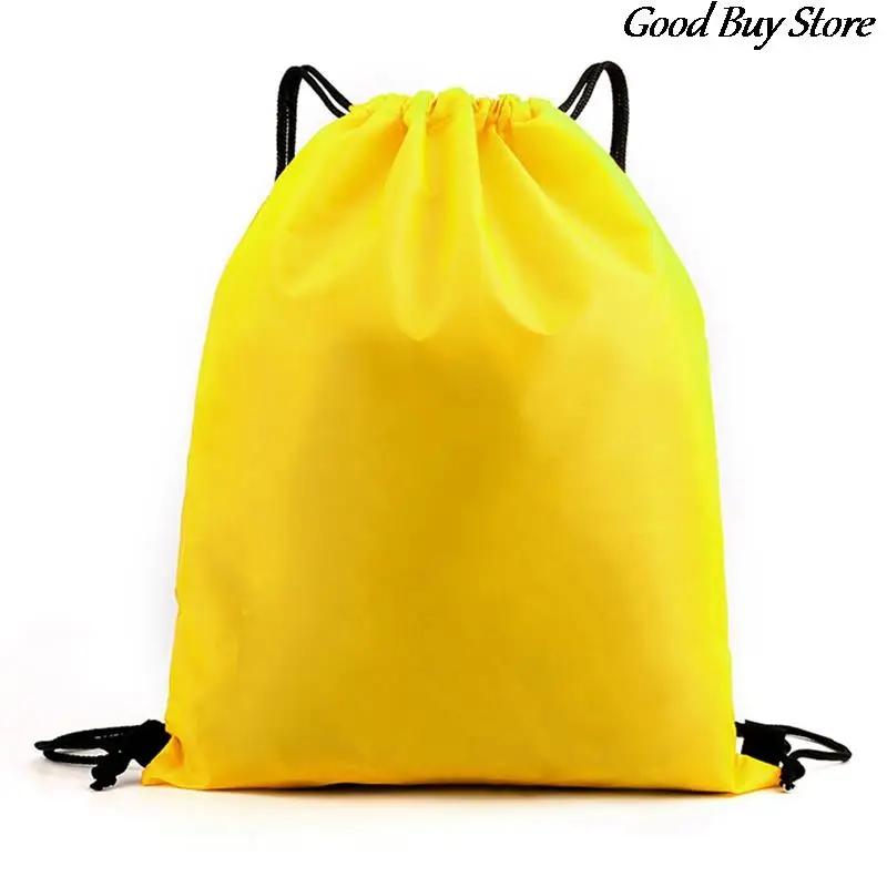 Drawstring Gym Bag Women Men String Bags Swimming Pool Clothes Shoes Storage Waterproof Packaging Pocket Unisex Fitness Backpack