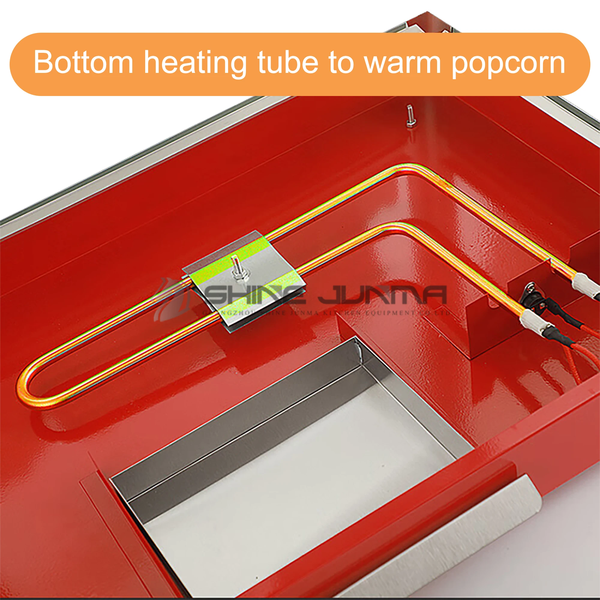 Afbeelding 4: Rood Dak Commerciële Elektrische Pop Corn Making Maker Aangepaste Popcorn Machine Popcorn Machine 8oz Ketel Popcorn Machine
