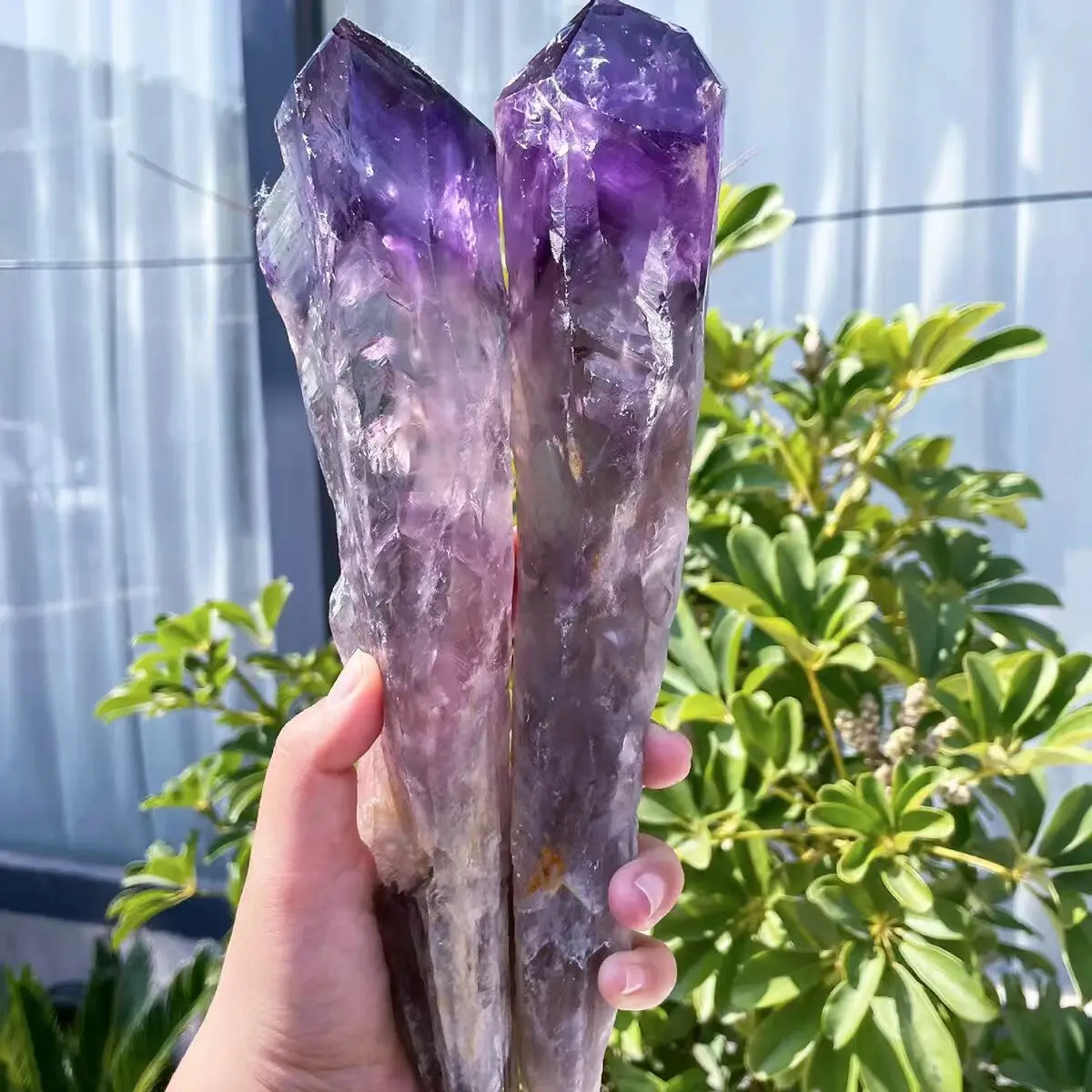 

Natural Brazilian amethyst wands, energy gemstones, spiritual healing, home decoration, demagnetization divination, meditation,