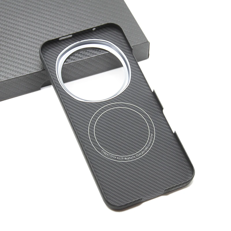 

ZXKE True Fiber Case For Honor Magic8Pro Magic8 Embedded Iron Sheet Magnetic Car Support Magsafe Aramid Fiber Shell