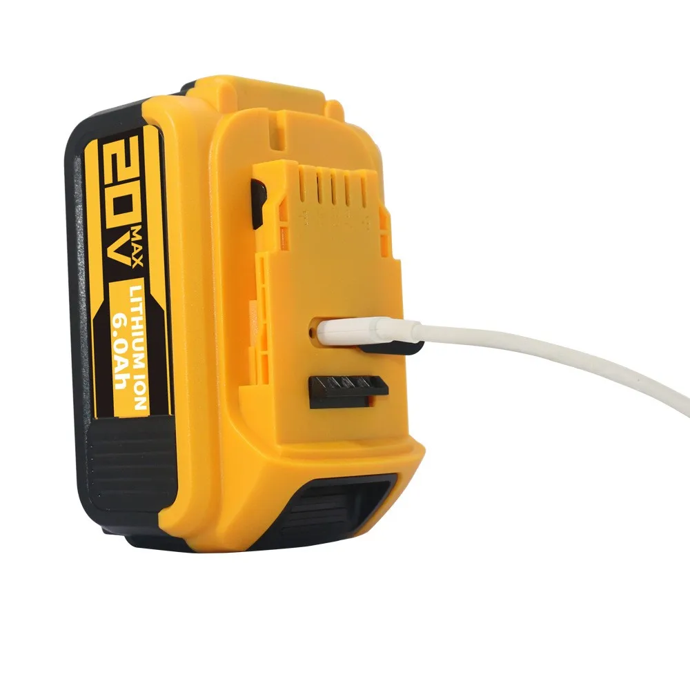 

For DEWALT 20V 5.0Ah 5000mAh-Type-C Power Tool Li-ion Battery, Replacement DCB200 DCB202 DCB203 DCB204 DCB205 DCB206