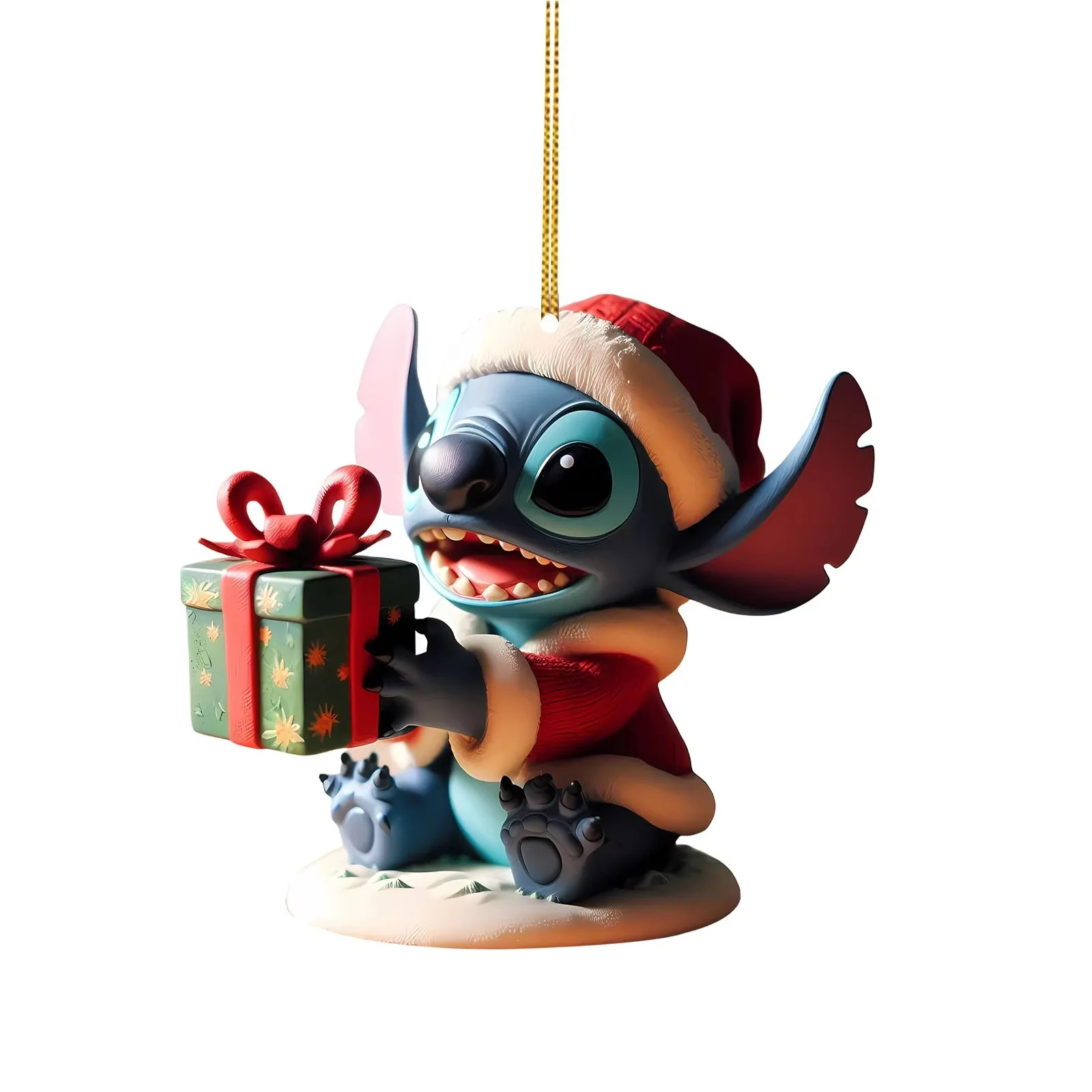 Neue Heiße Stich Acryl Weihnachtsbaum Anhänger Kawaii Weihnachten & Halloween Ornament Schlüsselanhänger 2d Flache Desktop Decor Weihnachten Geschenke