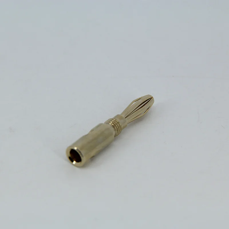 2/4/8 шт., винт для аудиодинамика, позолоченная пластина, медные вилки, разъемы 4 мм, JackSpeakers, кабель усилителя, штекер, штабелируемый