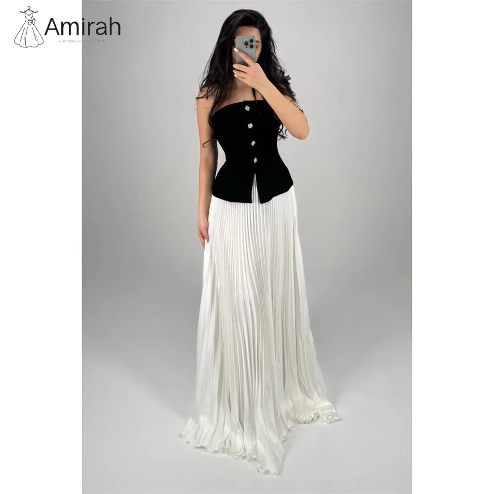 

Amirah Custom Made Elegant Women's Dresses for Wedding Party Dresses Woman 2025 Elegant Long Dress A-line Two-piece Set Prom