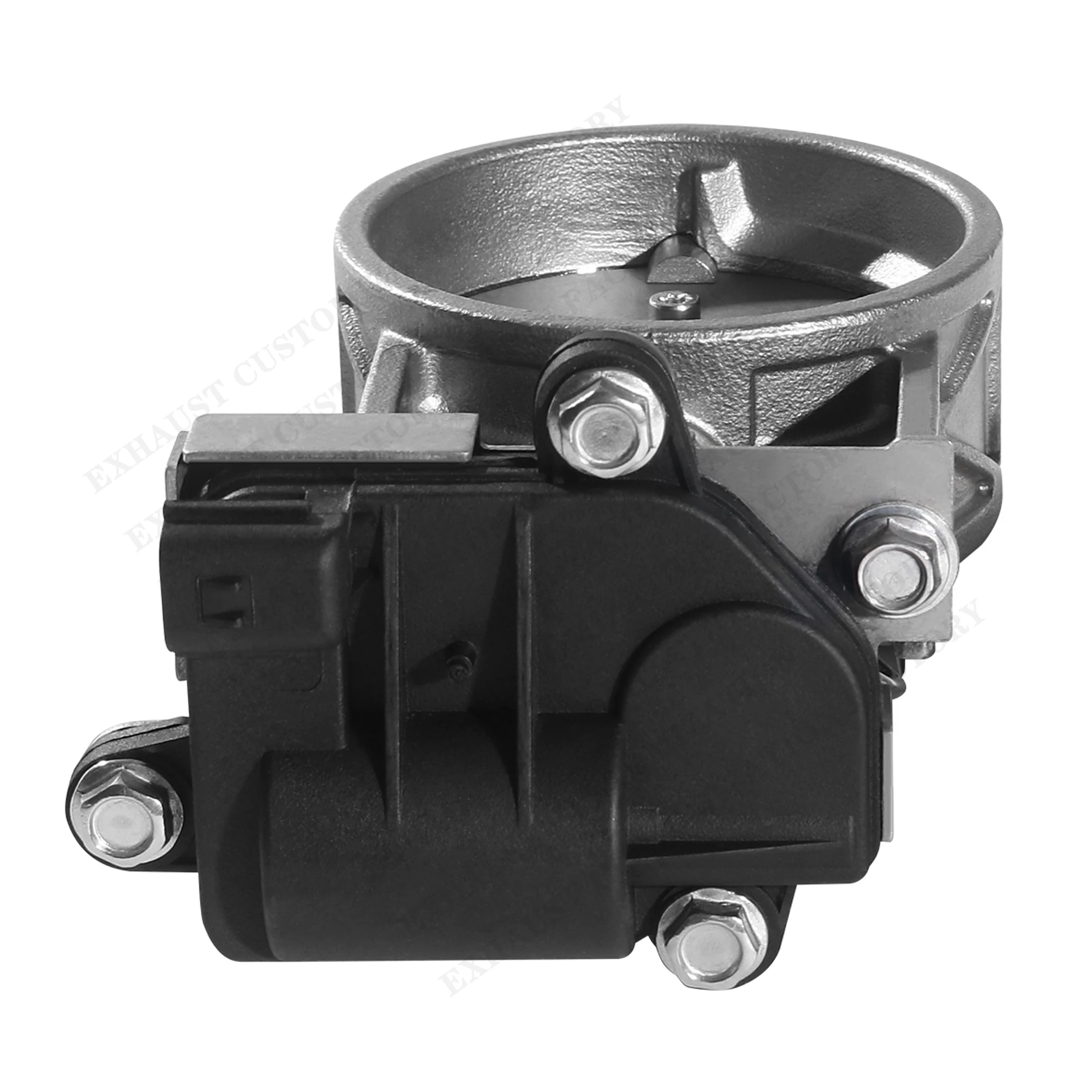 Electric Exhaust Control Valve With 2 Pins Motor Actuator 63 76mm Remote Control For Car Muffler Modification