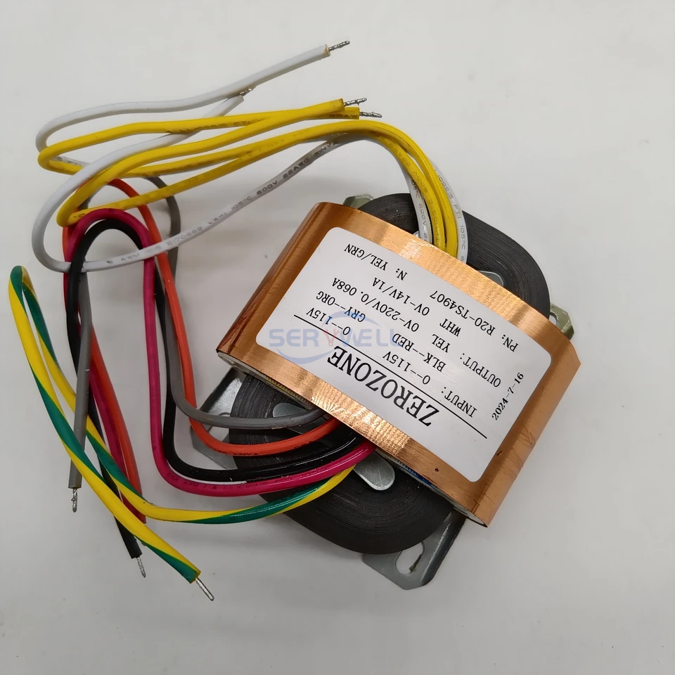 ZERO-ZONE 30VA 30W R-core to PRT Transformer Input 0-115Vx2 or
