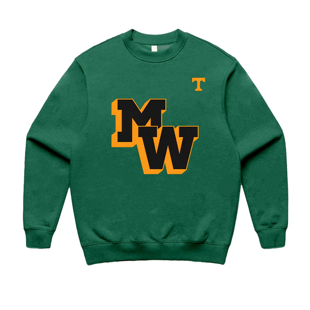 MorganWallen UT camisa de manga larga con cuello redondo, ropa Retro Harajuku, ropa de calle informal, moda para mujeres y hombres, sudaderas de Otoño Invierno