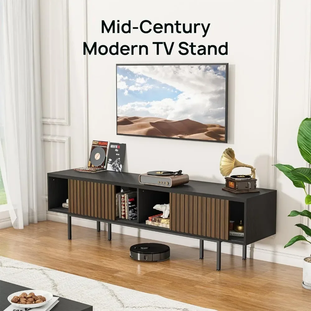 Television Furniture Home TV Stand for 75“ TV Console Table With Storage Shelves Cabinet Living Room Supports Stands Modern Unit