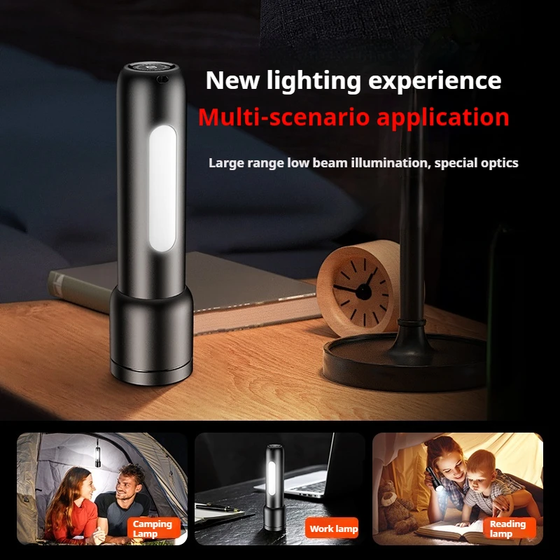 Philips SFL1123 Rechargeable Lamp Zoom Flashlight with Side Light EDC Portable Flashlight Rechargeable LED Flashlights for Camp