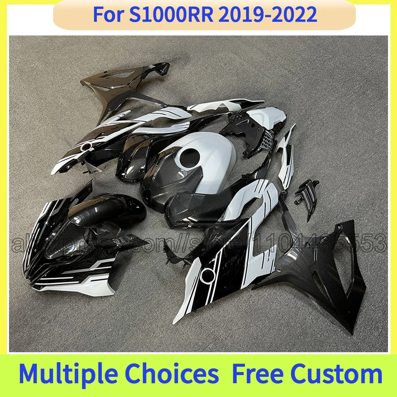 

ABS Injection Fairing Set For BMW S1000RR 2019 2020 2021 2022 OEM Fit Replacement Bodywork Kit