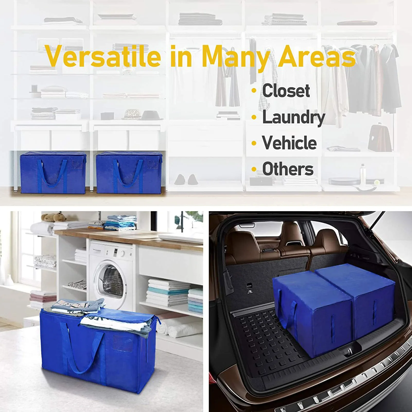 Foldable Extra Large Storage Bag Checkered Laundry Packing Bags for Laundry Space Saving Storage