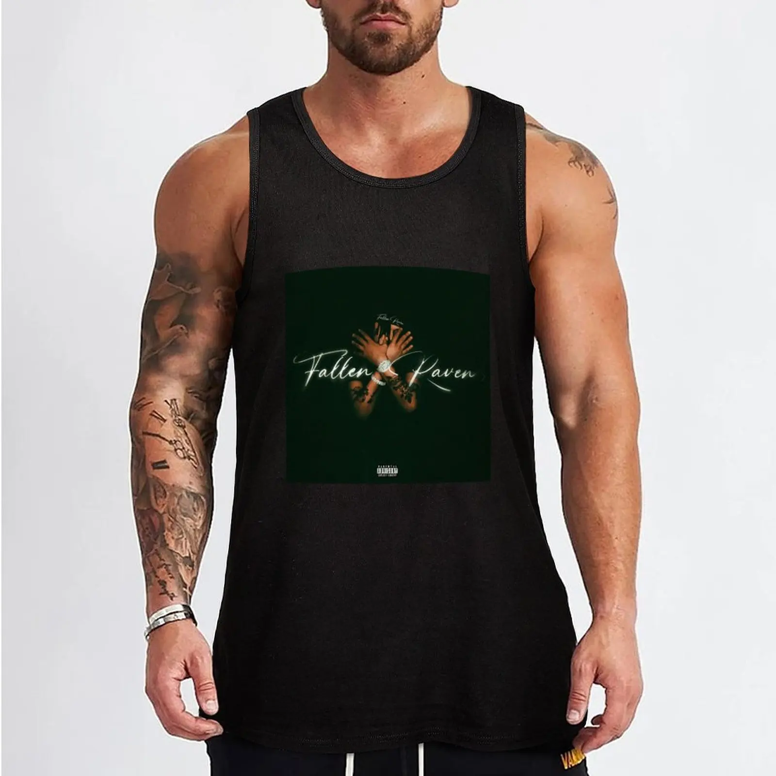 Summrs Fallen Raven Album Cover Tank Top gym shirt man plain t-shirt summer 2024 bodybuilding man