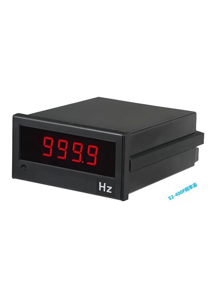 S2-400F Digital Frequentcy Meter Four-Digit Display Pulse Voltage Frequency Meter with High Precision