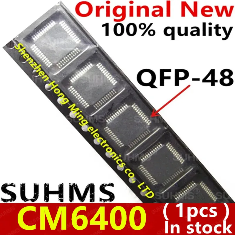 (1 pieza) 100% nuevo conjunto de chips CM6400 CM6400-GS QFP-48