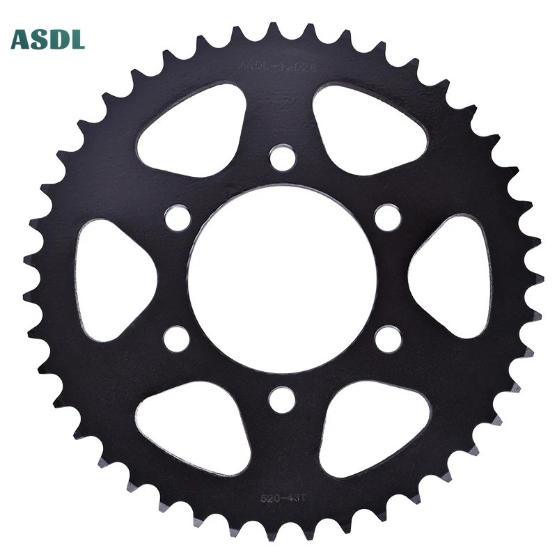 520 43T 15T Motorcycle Front and Rear Sprockets for Kawasaki Z750 ZR750 J1 J2 J6F L7F-L9F LAF-LCF 04-12 Z 750 ZR 750 Z750 R S