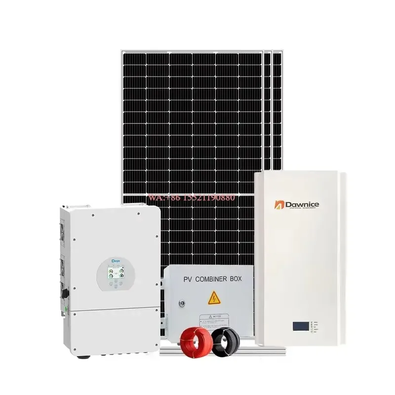 WMWMNU for Solar System Complete Hybrid Solar Panels Kit 2kW 3kW 5kW 10kW 20kW 30kW Off Grid LiFePO4 Battery Pack Home ESS