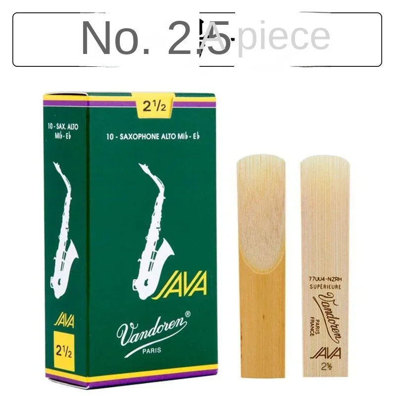 Bendlin Box JAVA Alto Saxophone Reed E-flat 2.5 French Vandoren Pop Jazz, A Box of 10 Pieces