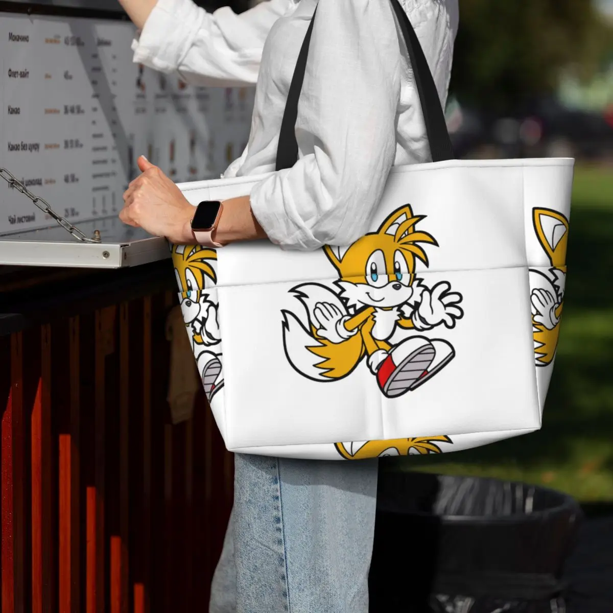 

Miles Tails Prower Пляжная большая сумка Спортивная сумка для занятий йогой в тренажерном зале Большая большая сумка Женская дорожная сумка Сумка для фитнеса