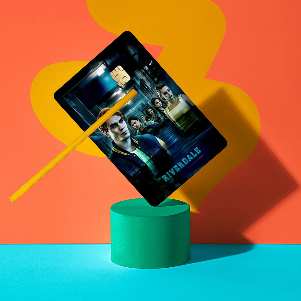 American Suspense TV Riverdale Anime Matte Front Skin Film Sticker Cover For Small Chip Credit Card Debit Card